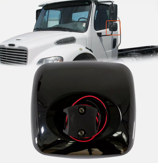 Premium Freightliner M2 Wide Angle Black Heated Mirror