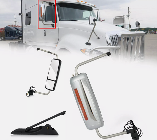 International Workstar Chrome Mirror Assembly
