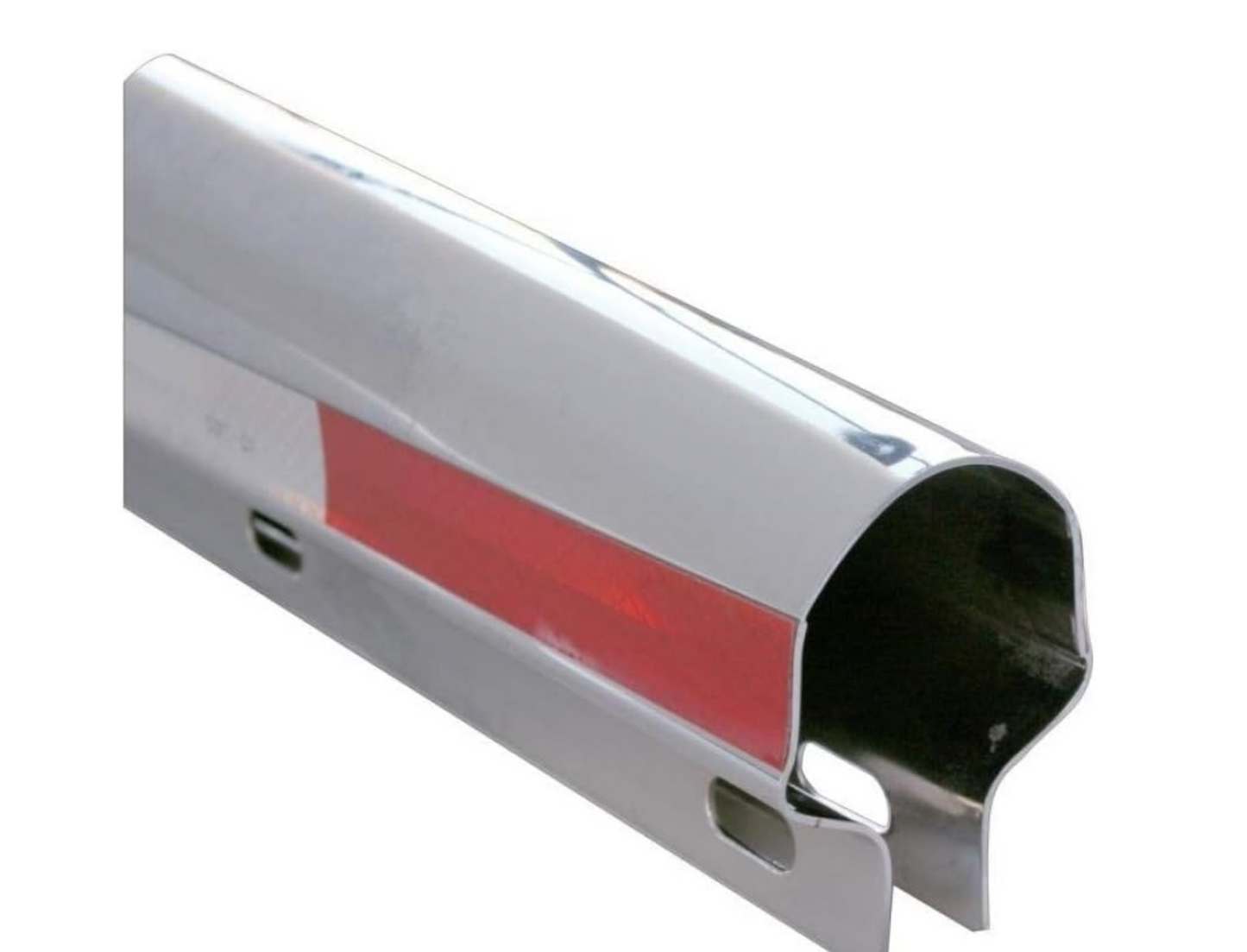 MUD FLAP HANGER W/ REFLECTIVE-TAPE CHROME HEAVY DUTY SPRING-LOADED
