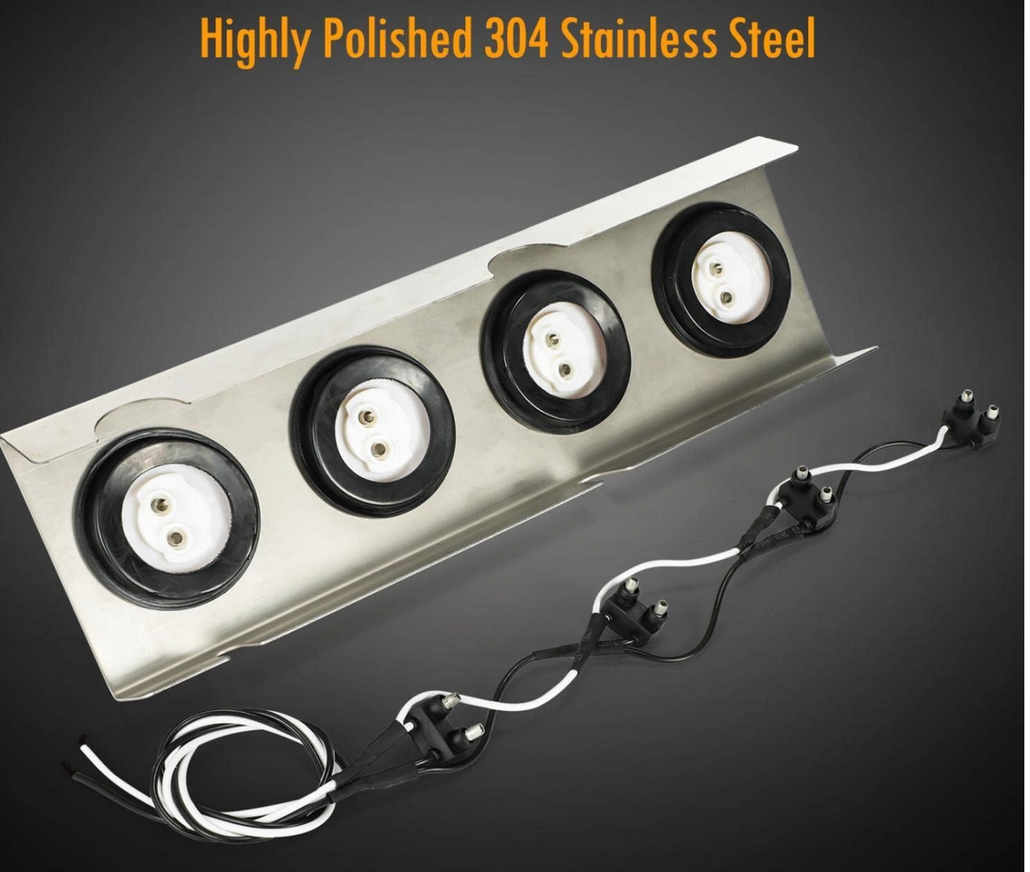 Air Cleaner Bracket w/ 4 LED Lights & Visors LEFT+RIGHT
