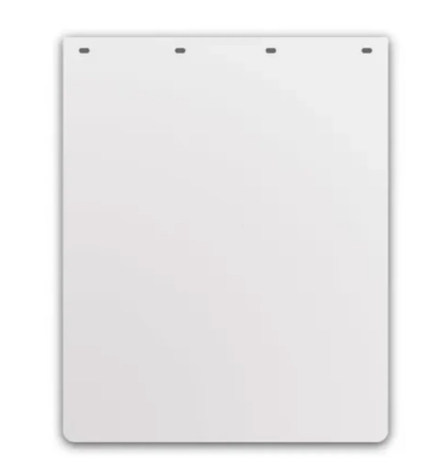 WHITE MUD FLAP 24"x30" SOLD INDIVIDUALLY