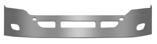 FL CASCADIA 20" 304 STAINLESS STEEL BUMPER W/ FOG LIGHT HOLES