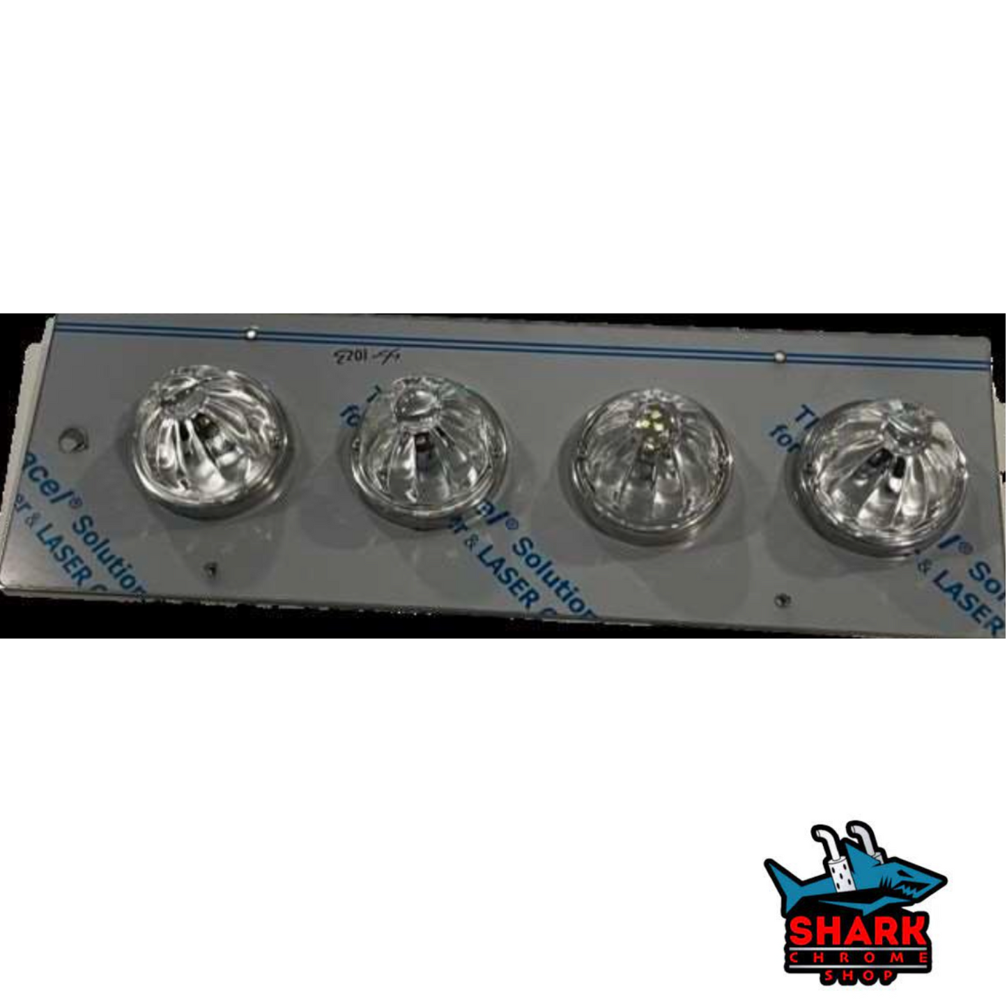 Kenworth T660/W900 Sleeper Light Plate (4) Watermelon Light Hole Stainless 304