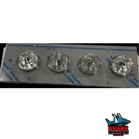 Kenworth T660/W900 Sleeper Light Plate (4) Watermelon Light Hole Stainless 304