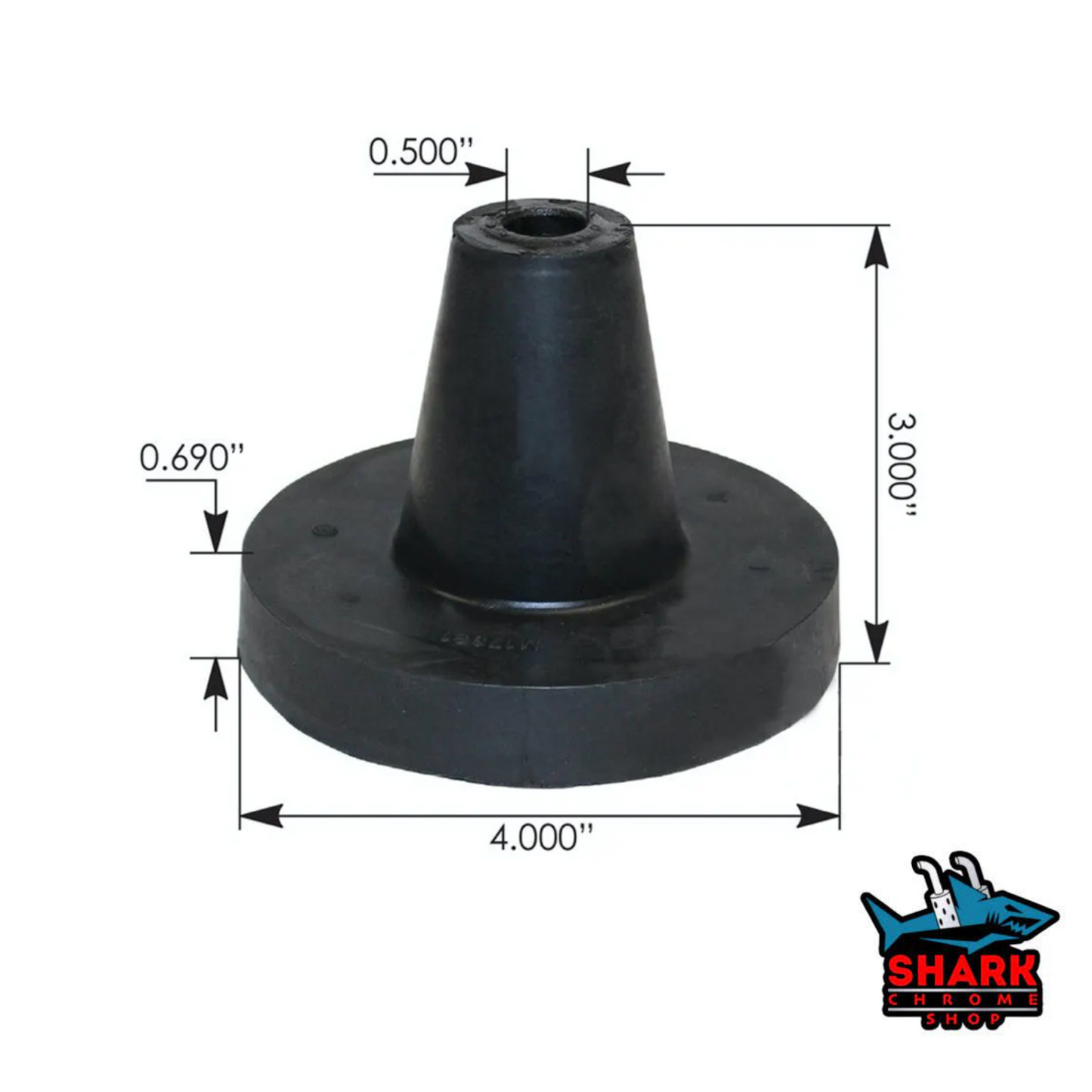 Rubber Hood Stop Cone Replacement