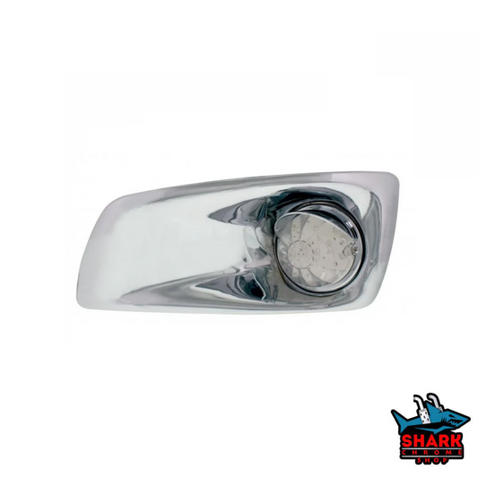 T660 Fog Light Cover CLEAR LENS LED AMBER+GREEN WITH FLANGE