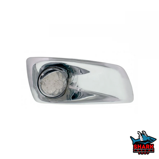 T660 Fog Light Cover CLEAR LENS LED AMBER+GREEN WITH FLANGE