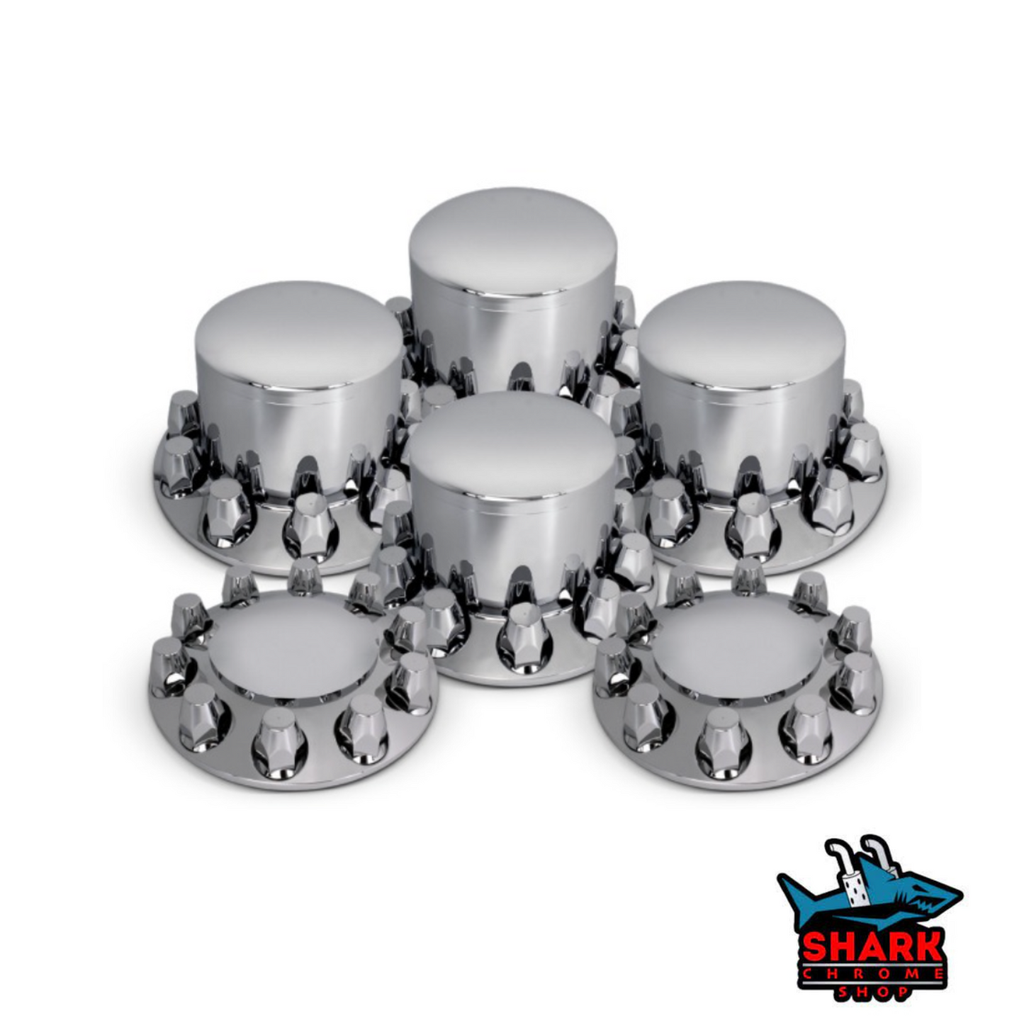 Lug Nut Cover 6PC WHOLE KIT TOOL INCL. ( 2-11220, 4-11221 1-11180)PLASTC RND