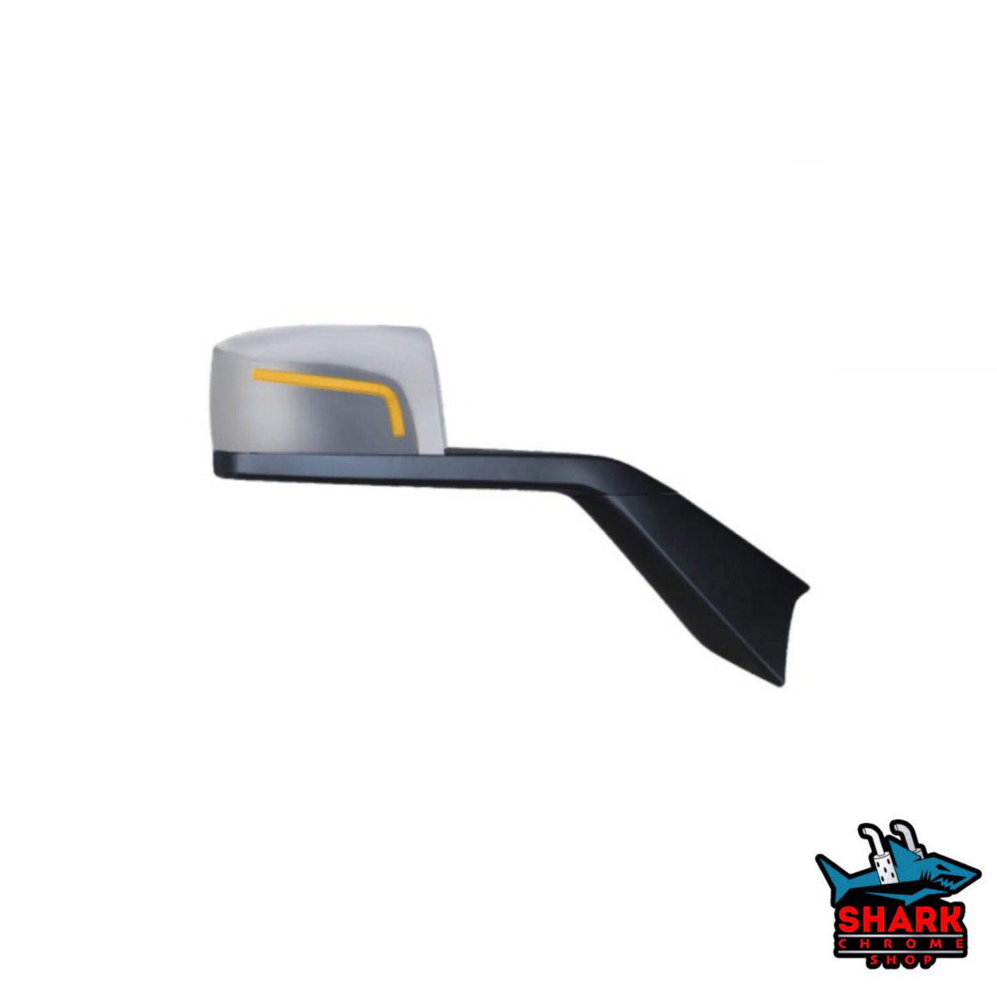 VOLVO VN MIRROR WITH STRIPED LIGHT FITS YEARS: 2004-2018