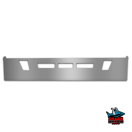 VOLVO 2012+ Model VNL 64T, 630, 670, 780 18" 304 STAINLESS STEEL BUMPER WITH VENT & FL CUT OUTS