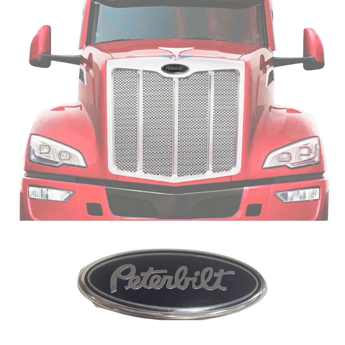 PETERBILT LOGO (Sold Individually) Red or Black
