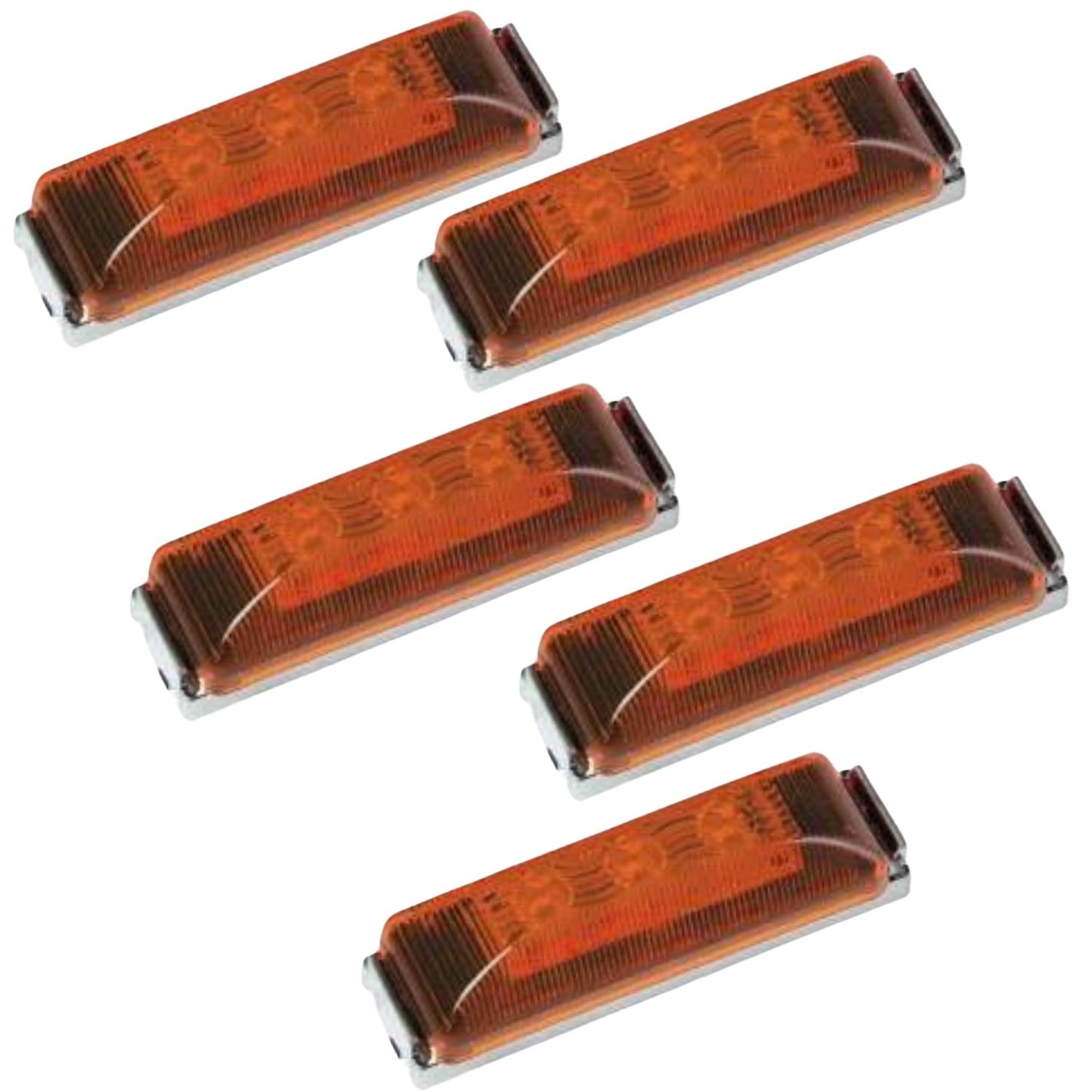 LED Rectangular Clearance (Amber) 5 PACK FREE SHIPPING !!