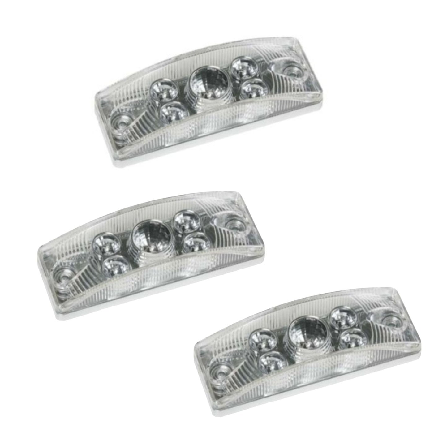 LED Rectangular Clearance / Side Marker Light (Red) 3 PACK FREE SHIPPING !!