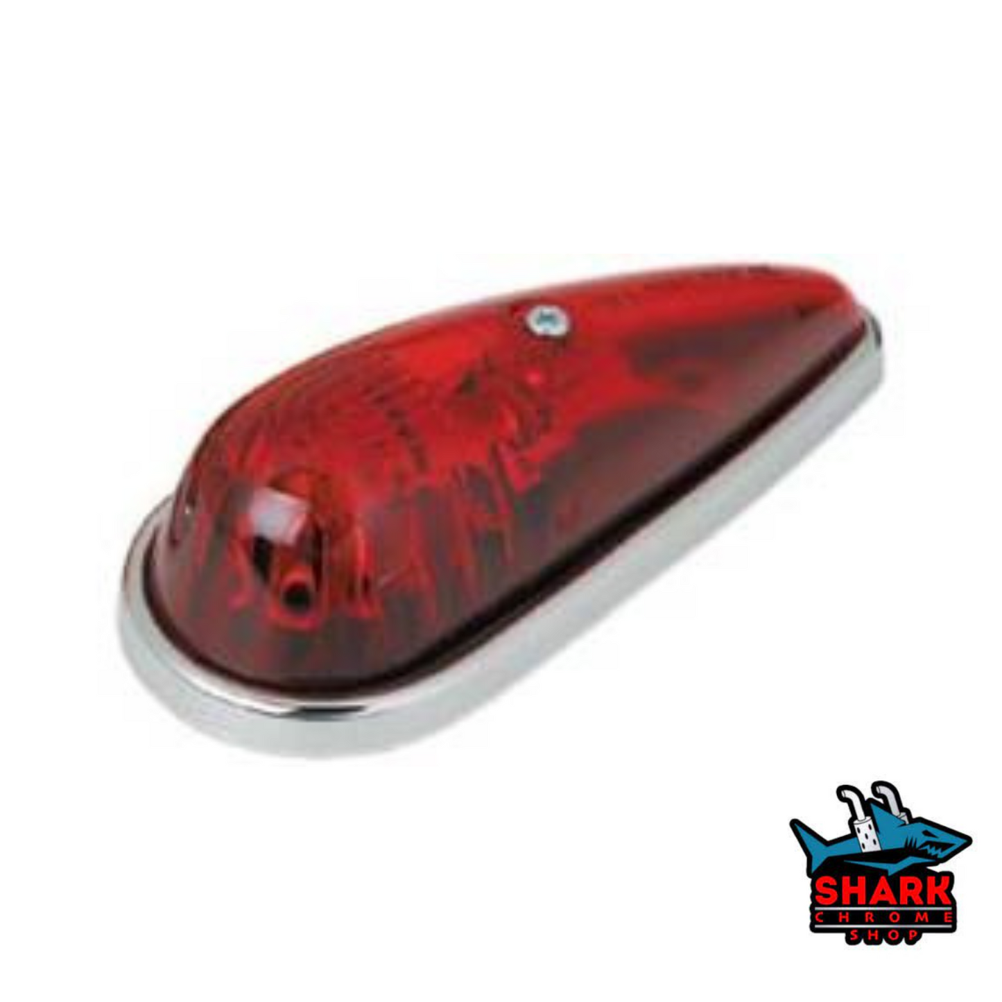 Cab Marker Light red Chrome