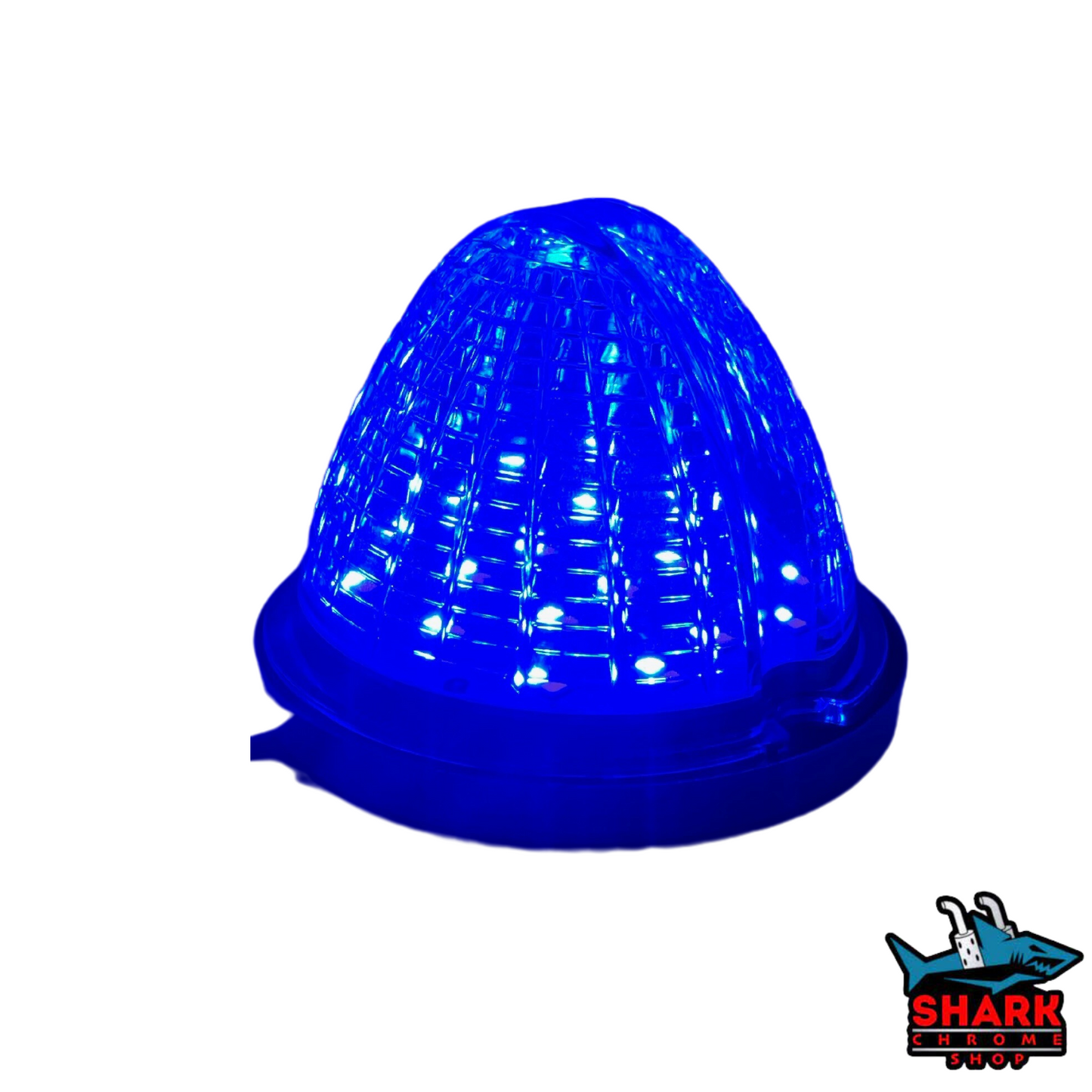 Watermelon Dual Revolution Amber/Blue Clear Lens LED