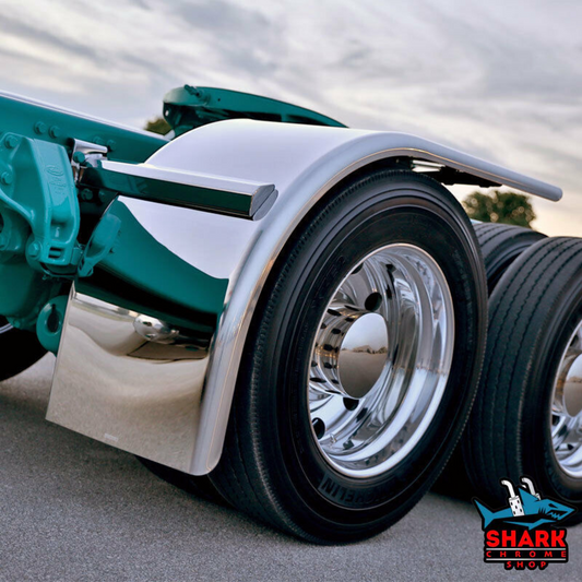 80" Stainless Steel Half Tandem Fender Pair 14G 430SS