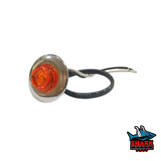 Amber Round 3/4" Pin Light W/Grommet, Bezel mini light 20X$40.00