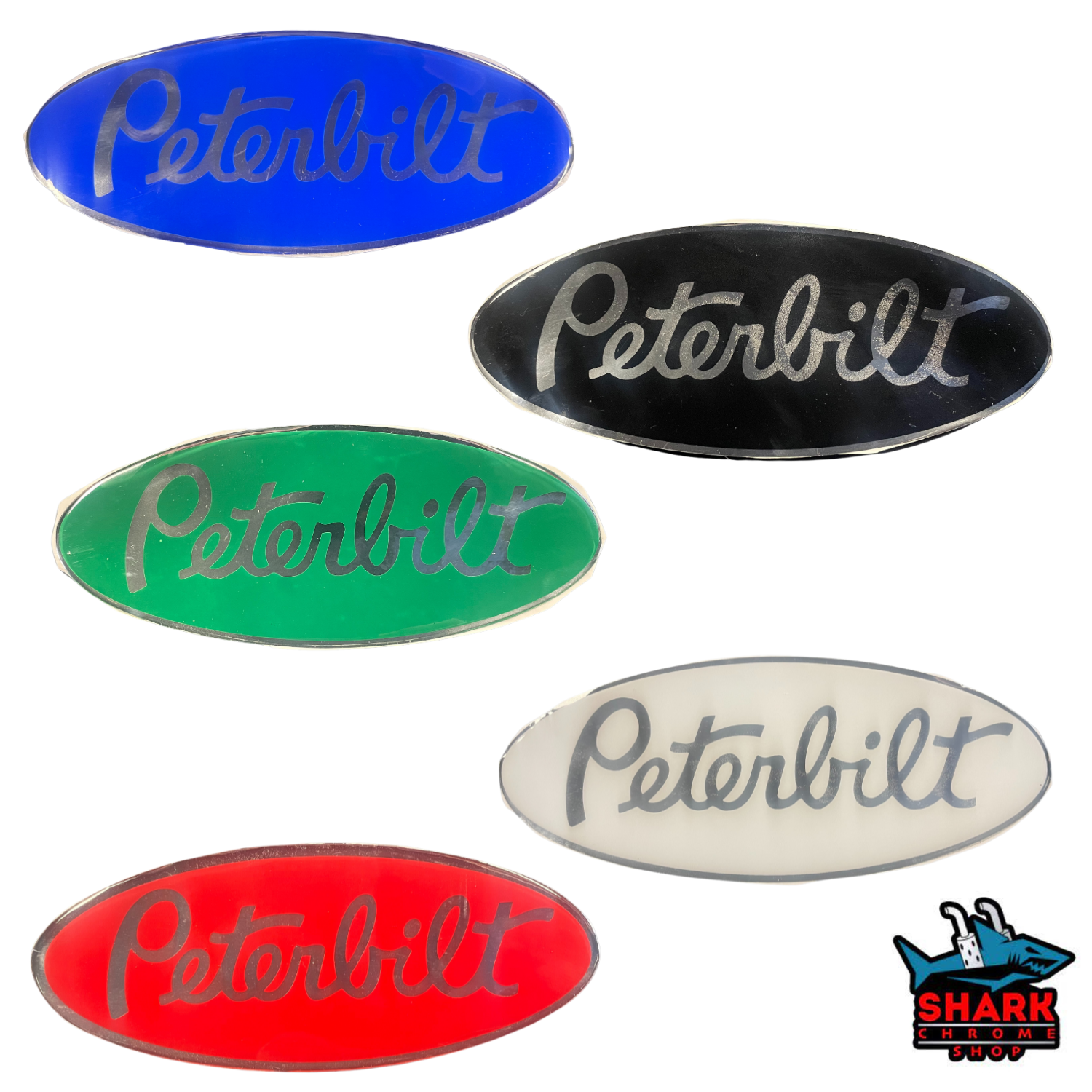 Peterbilt Custom Rag with Black Patch Logo – Shark Chrome Shop