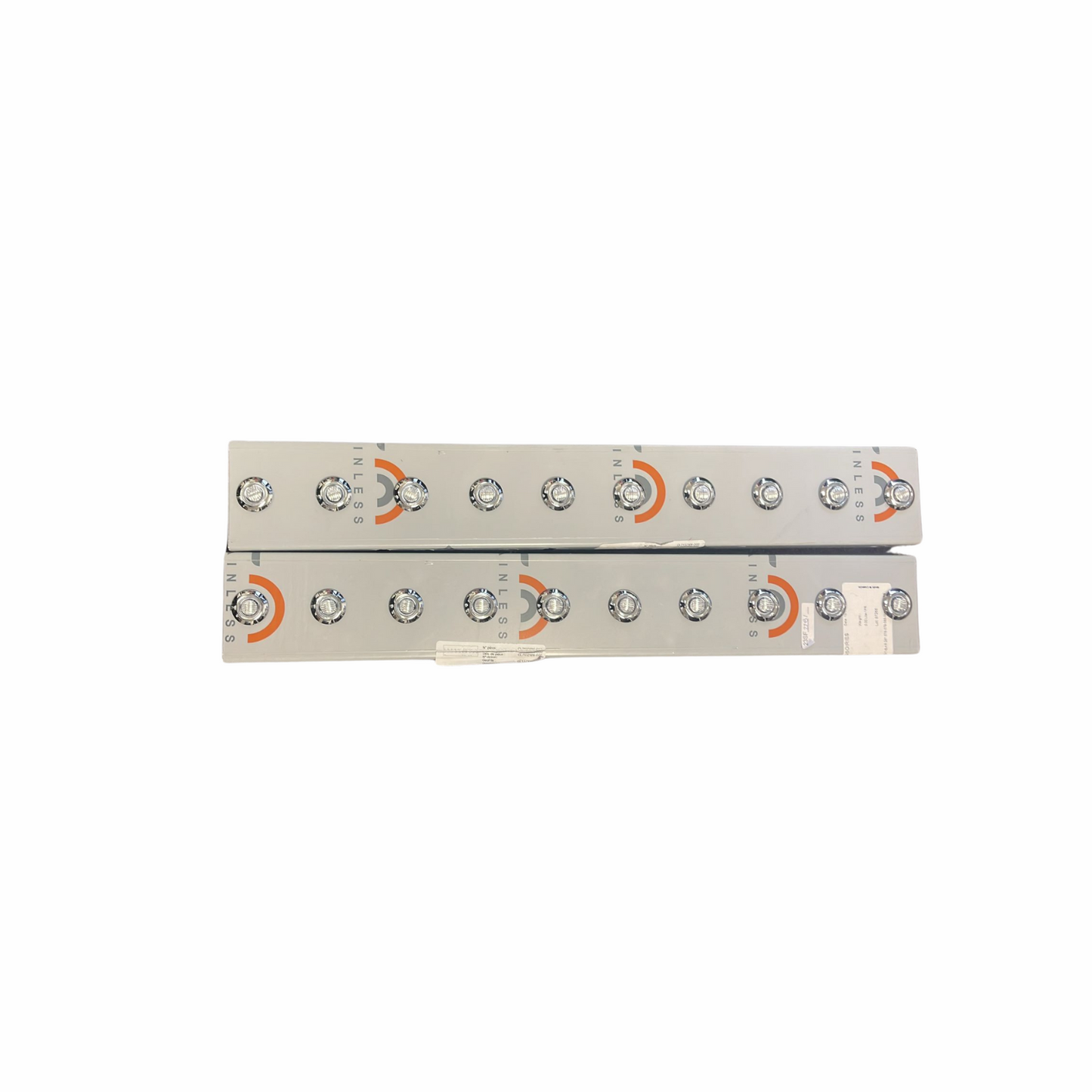 Peterbilt 378-379-388-389 Front Air Cleaner Light Bar with 20 Clear Button LEDs-26""