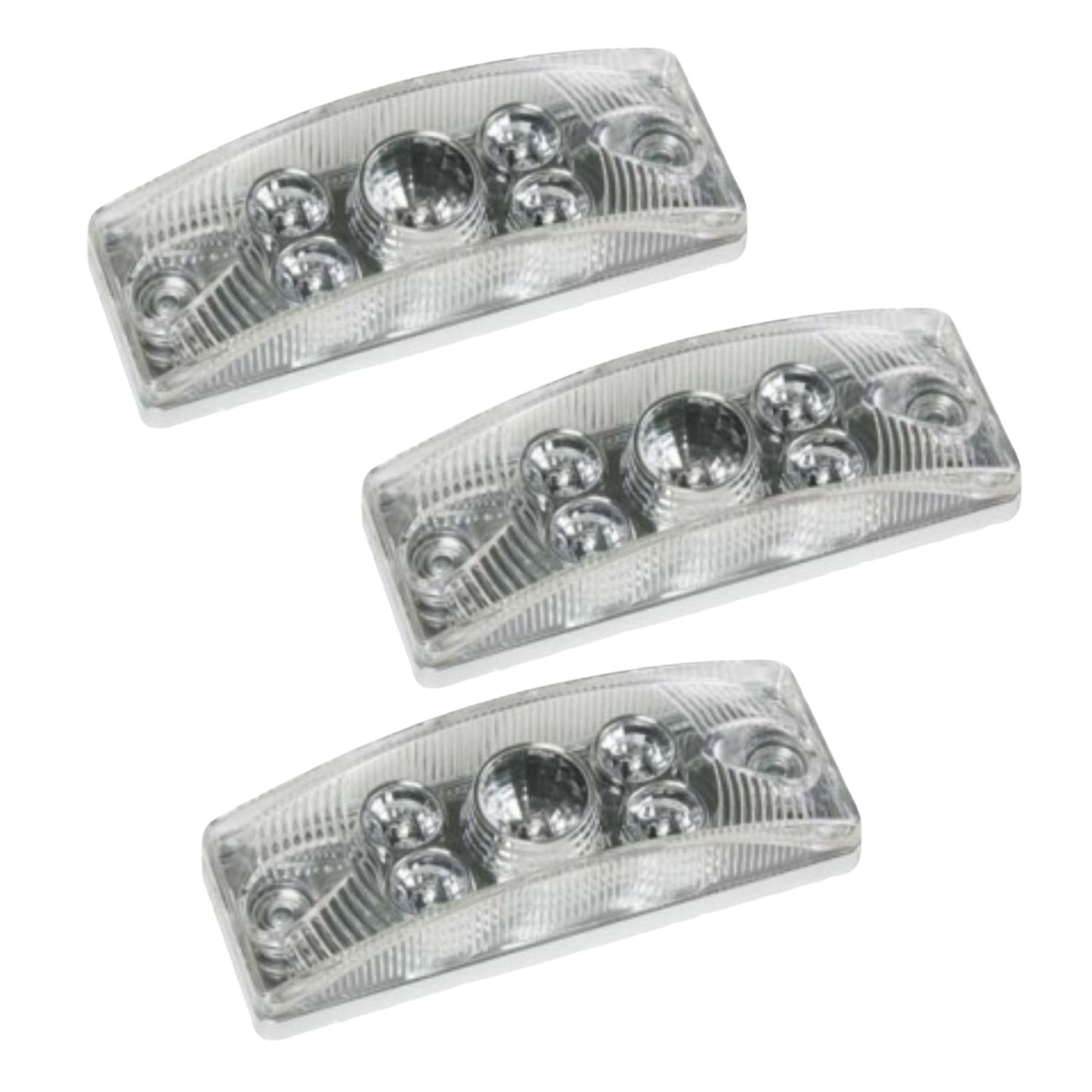 LED Rectangular Clearance / Side Marker Light (Amber) 3 PACK FREE SHIPPING !!