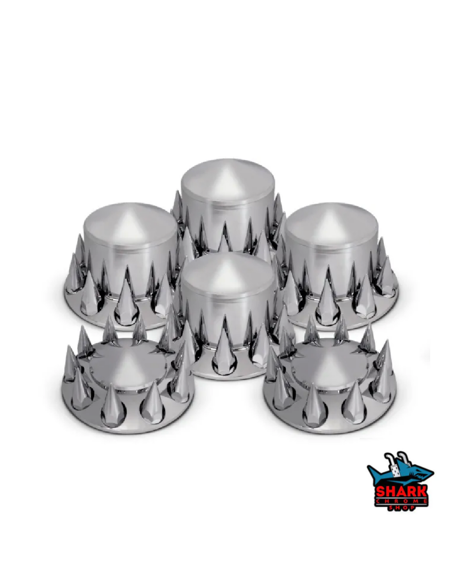 Lug Nut Cover 6PC WHOLE KIT TOOL INCL.( 2-11220P, 4-11221P 1-11180)POINTED PLASTIC