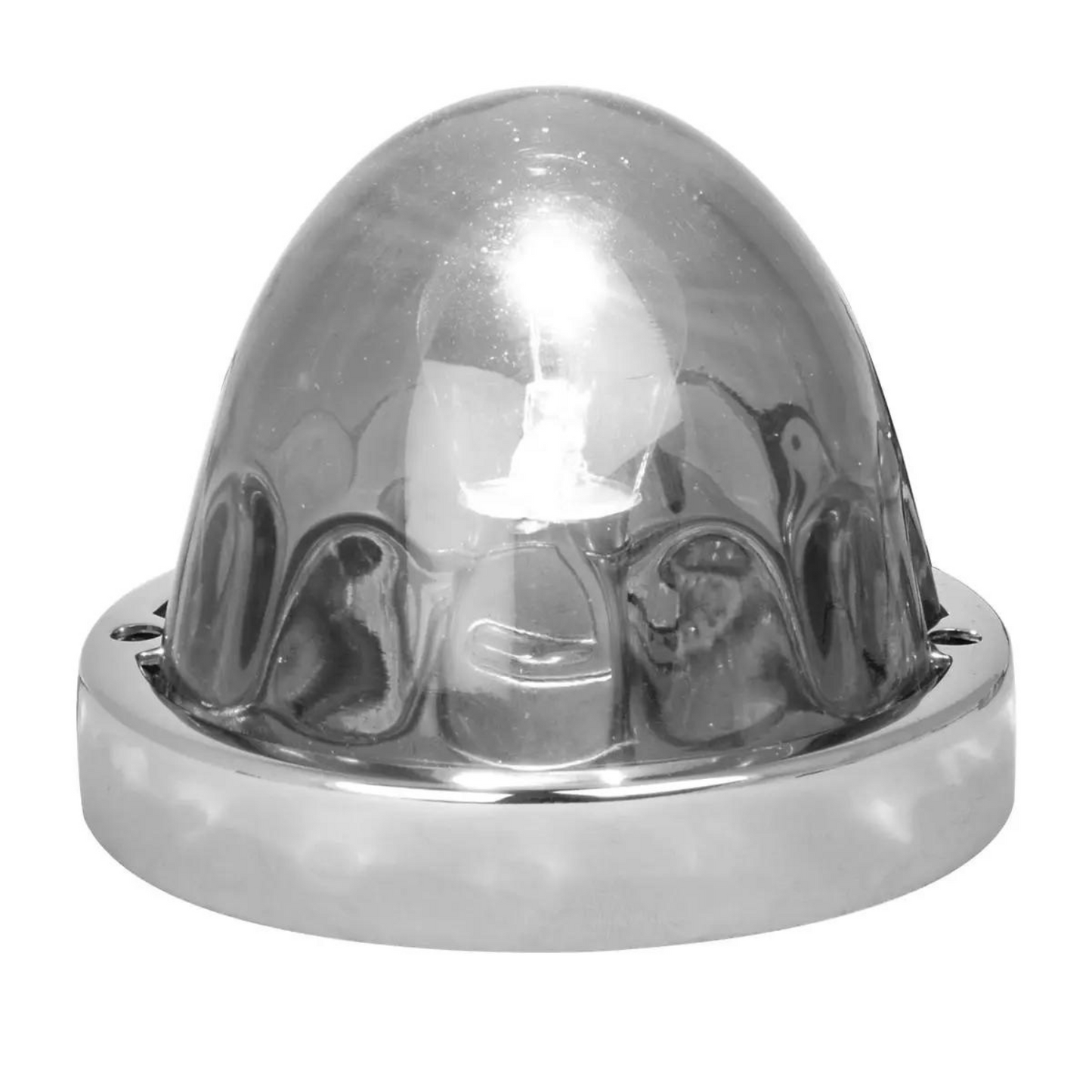 CLEAR WATERMELON GLASS FLUSH MOUNT LIGHT KIT, 2 WIRE