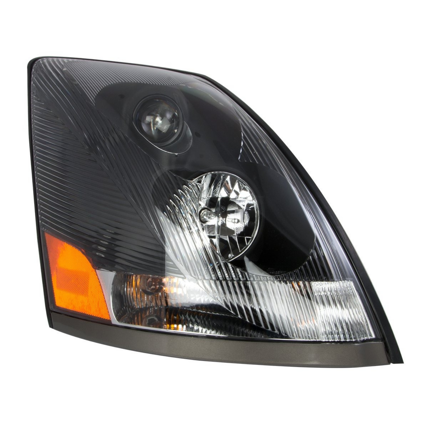 Volvo VN/VNL OE Style Headlight In Black