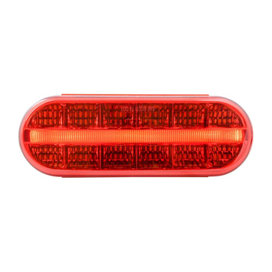 Oval Prime 14 LED Sealed Light in Red