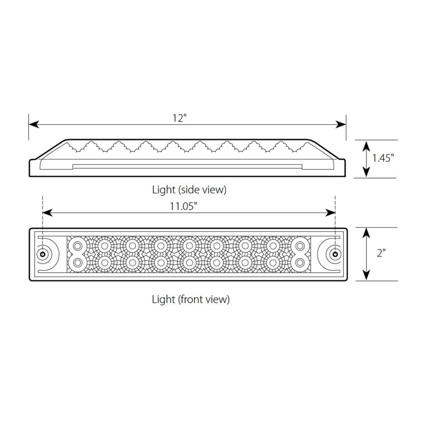 Spyder 18 LED Light Bar in Red