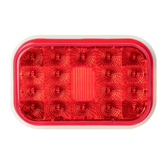 Rectangular High Profile 20 LED Spyder Light in Red