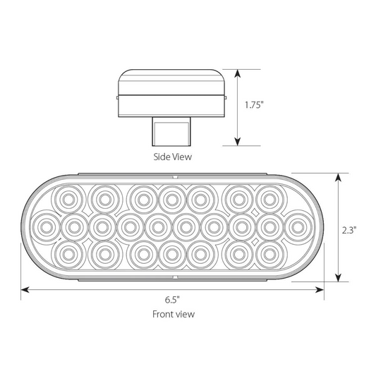 Oval Pearl LED Light