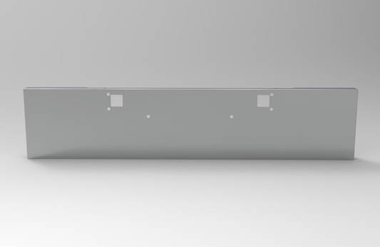 Kenworth Bumper Classic W900L Box End 304 SS, 11 Gauge