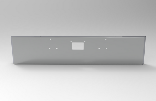 Peterbilt 379 Bumper Mitered End 304 SS, 11 Gauge