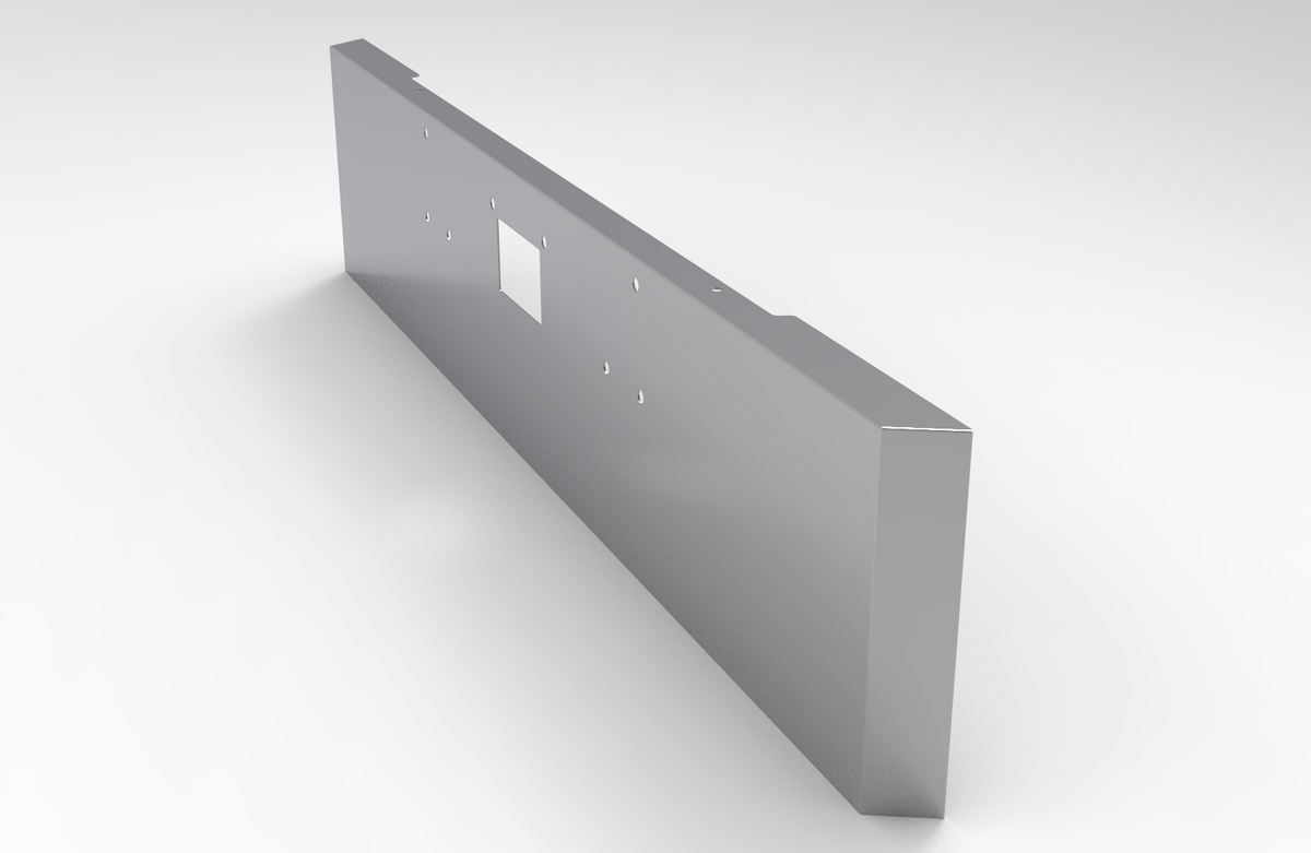Peterbilt 379 Bumper Mitered End 304 SS, 11 Gauge