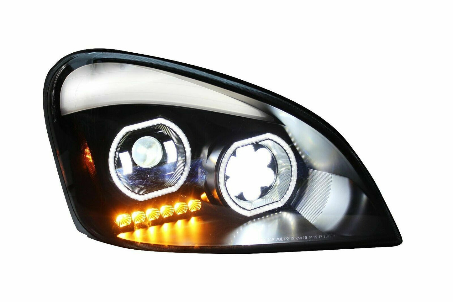 Freightliner Cascadia 2008-2017 Full LED Black Projector Headlight