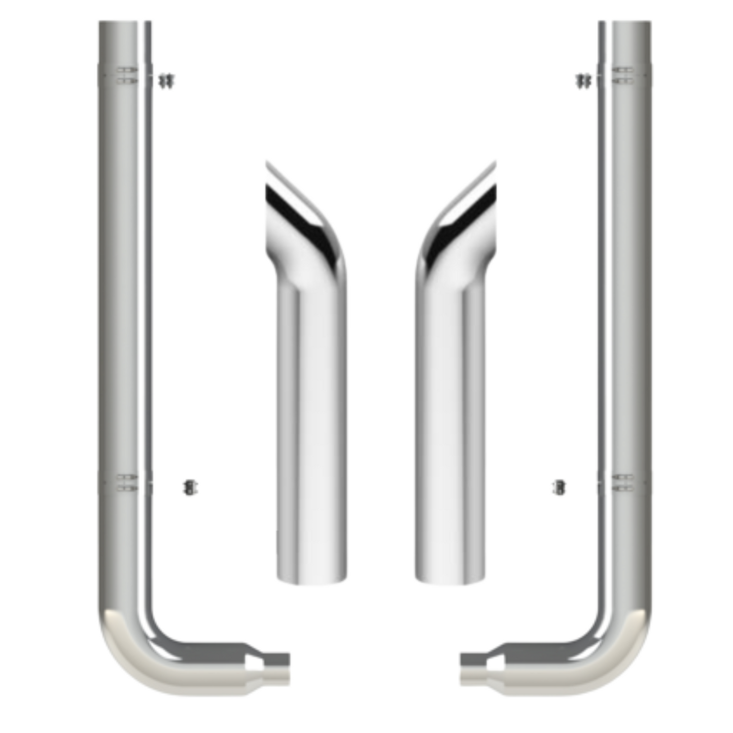 Premium Peterbilt 90° Elbow Exhaust Set