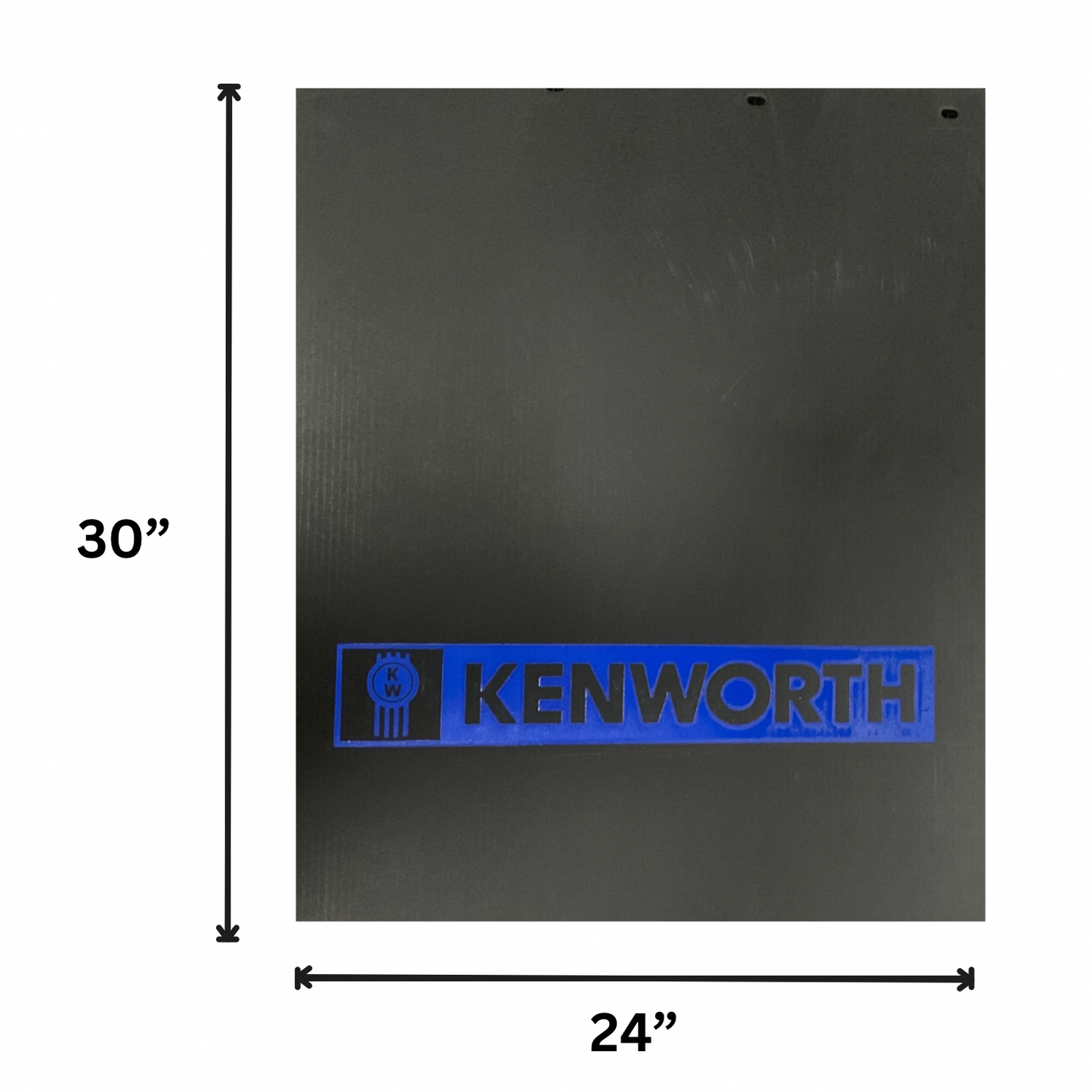 Mud Flap with Kenworth Letter in Blue