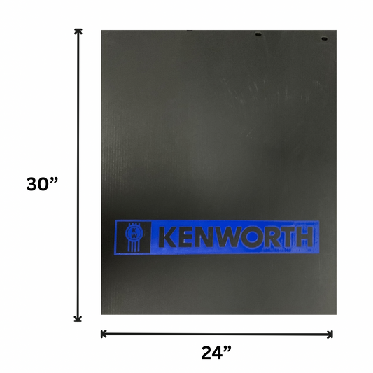 Mud Flap with Kenworth Letter in Blue