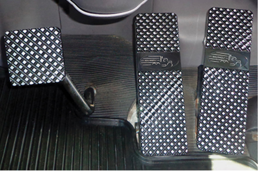 Peterbilt Billet Flat Diamond Black Pedals
