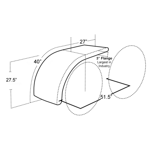 67" Half Tandem Fender Pair