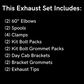 Peterbilt 60° Elbow Exhaust Set