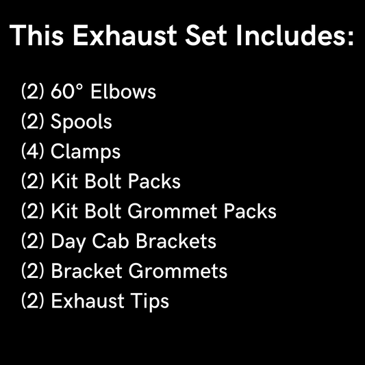 Peterbilt 60° Elbow Exhaust Set