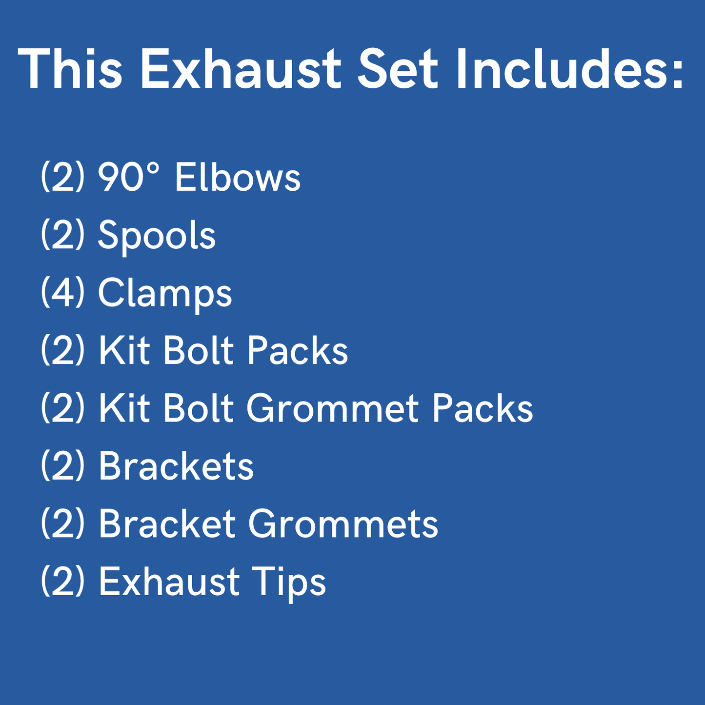 Premium Peterbilt 90° Elbow Exhaust Set