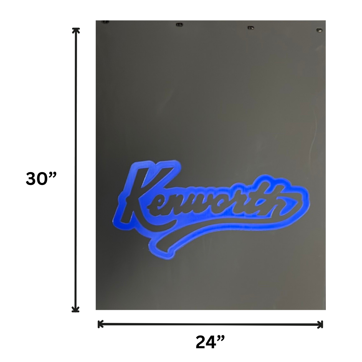 Mud Flap with Kenworth Vintage Style in Blue