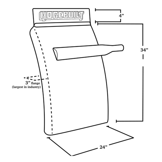 34" Triangle Arm Quarter Fender Pair
