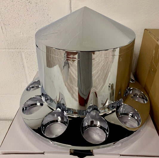 Spiked Rear Axle Chrome Wheel Cover