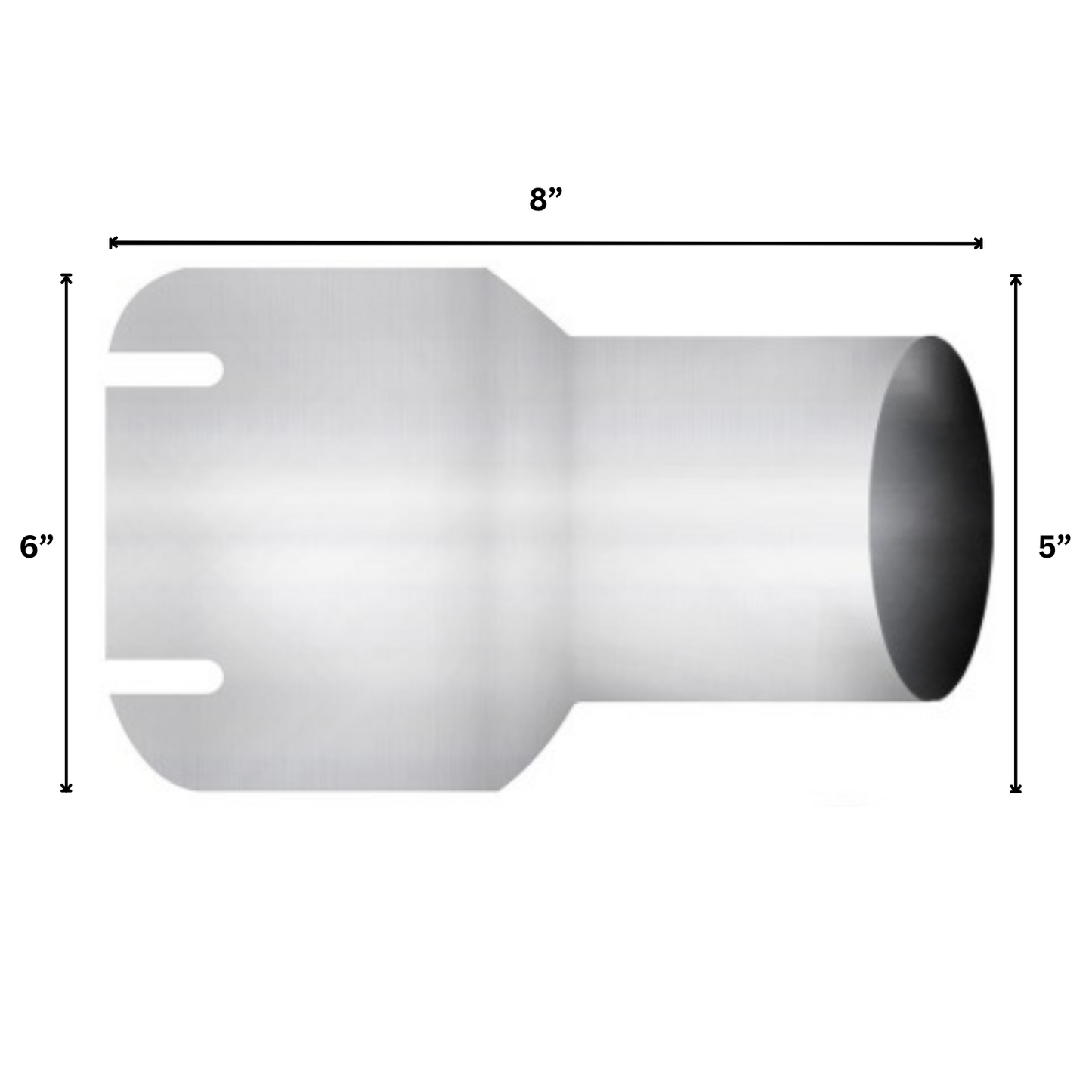 Premium Chrome Coupler 6”ID x 5”OD