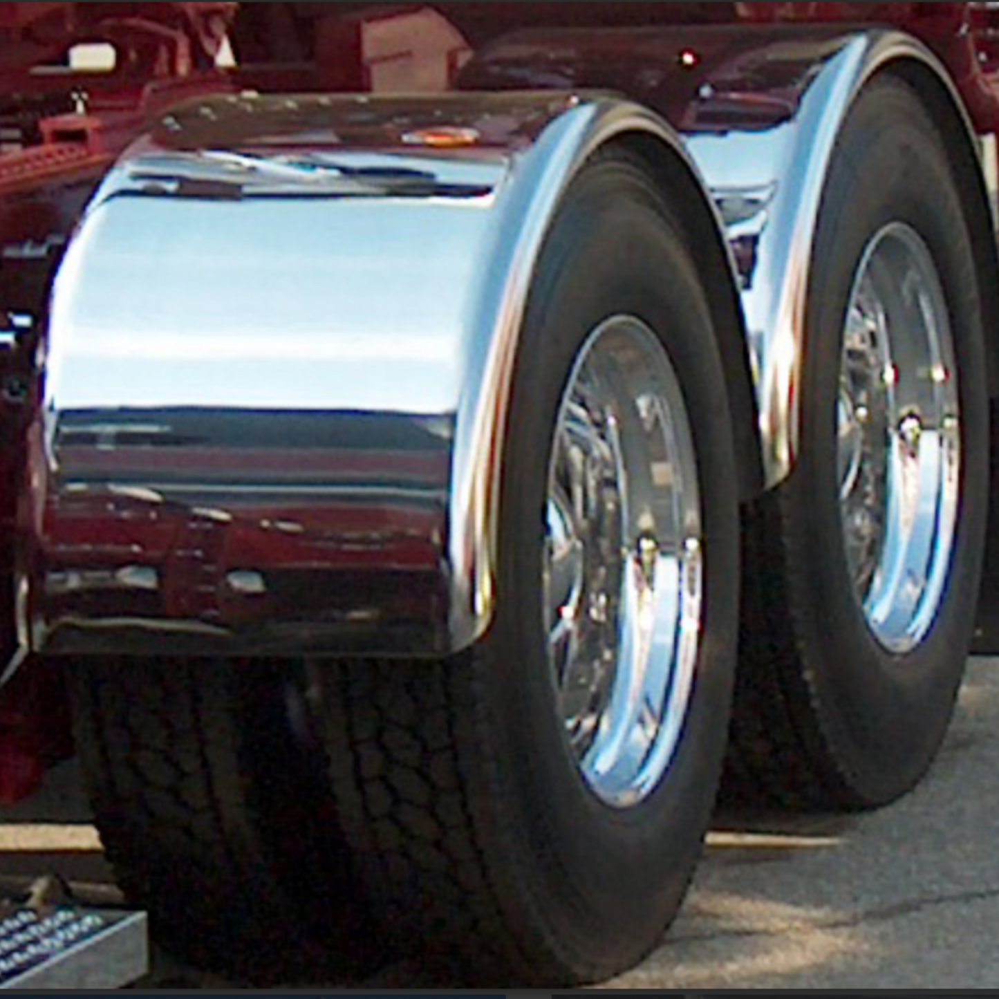 83'' Full Single Axle Fender Pair Premium