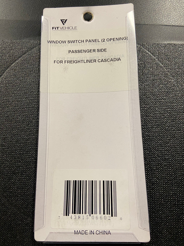 Frieghtliner Cascadia Window Switch Panel