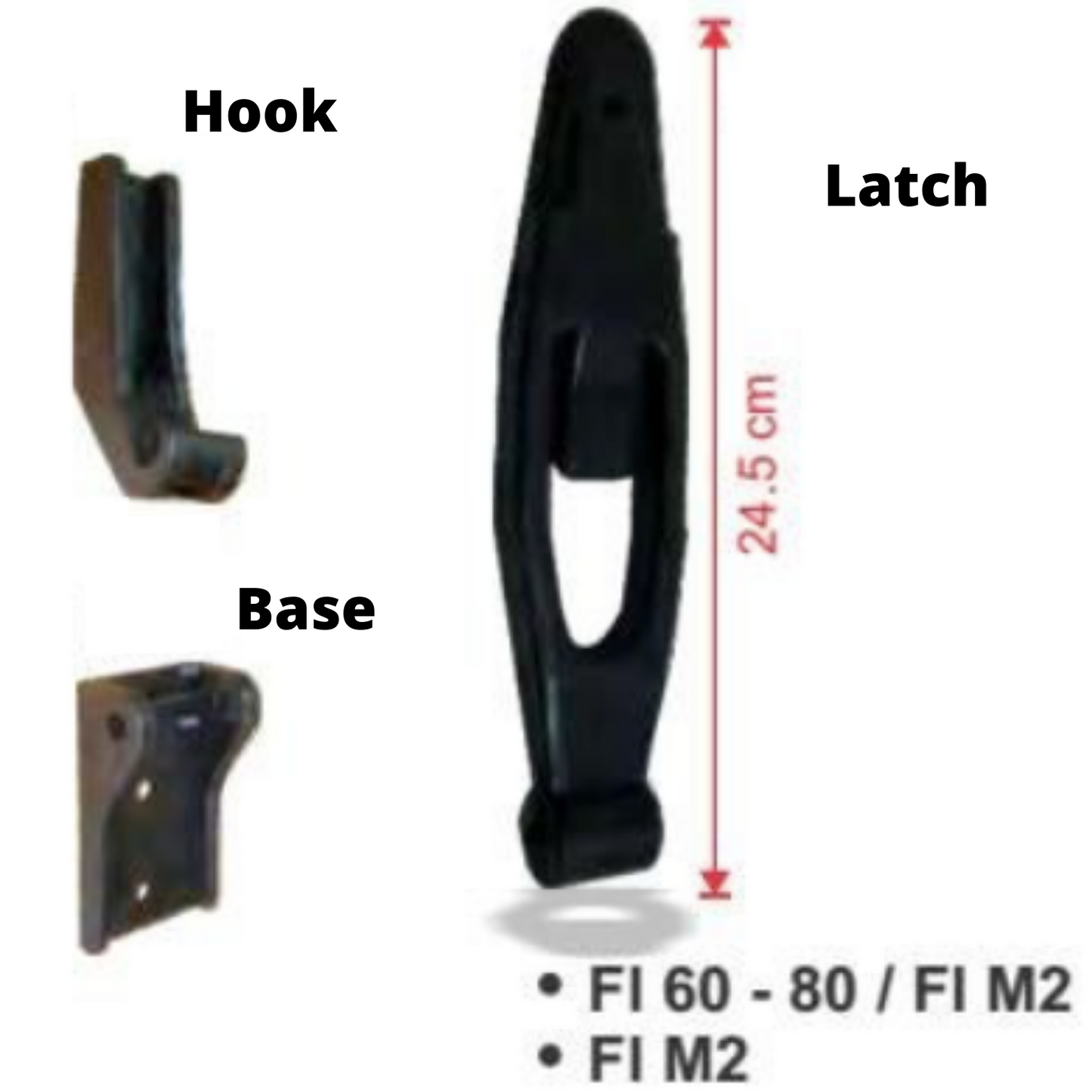 Freightliner M2 / Peterbilt 379 Hood Hook Latch / Base